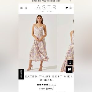 Perfect condition ASTR dress
